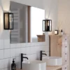 Aplique para baño Amezola, 1 luz, negro