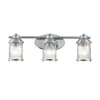 Aplique para baño Ashland Bay, 3 luces, cromo
