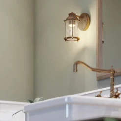 Aplique para baño Ashland Bay, 1 luz, latón, IP44