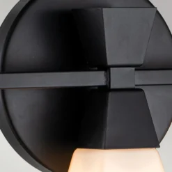 Aplique para baño Bowtie, negro mate, 3 luces