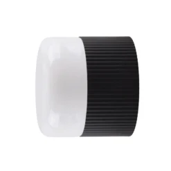 Aplique para baño Globen Lighting «Hubble 12», negro, Ø 12 cm