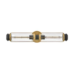 Aplique para baño, latón, 2 luces, altura 61 cm
