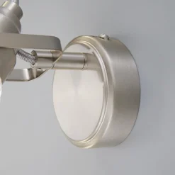 Aplique para baño Lindby Kara, 21 cm de altura, cristal, IP44, G9