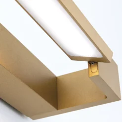 Aplique para baño Marylin LED, longitud 90 cm, dorado, aluminio