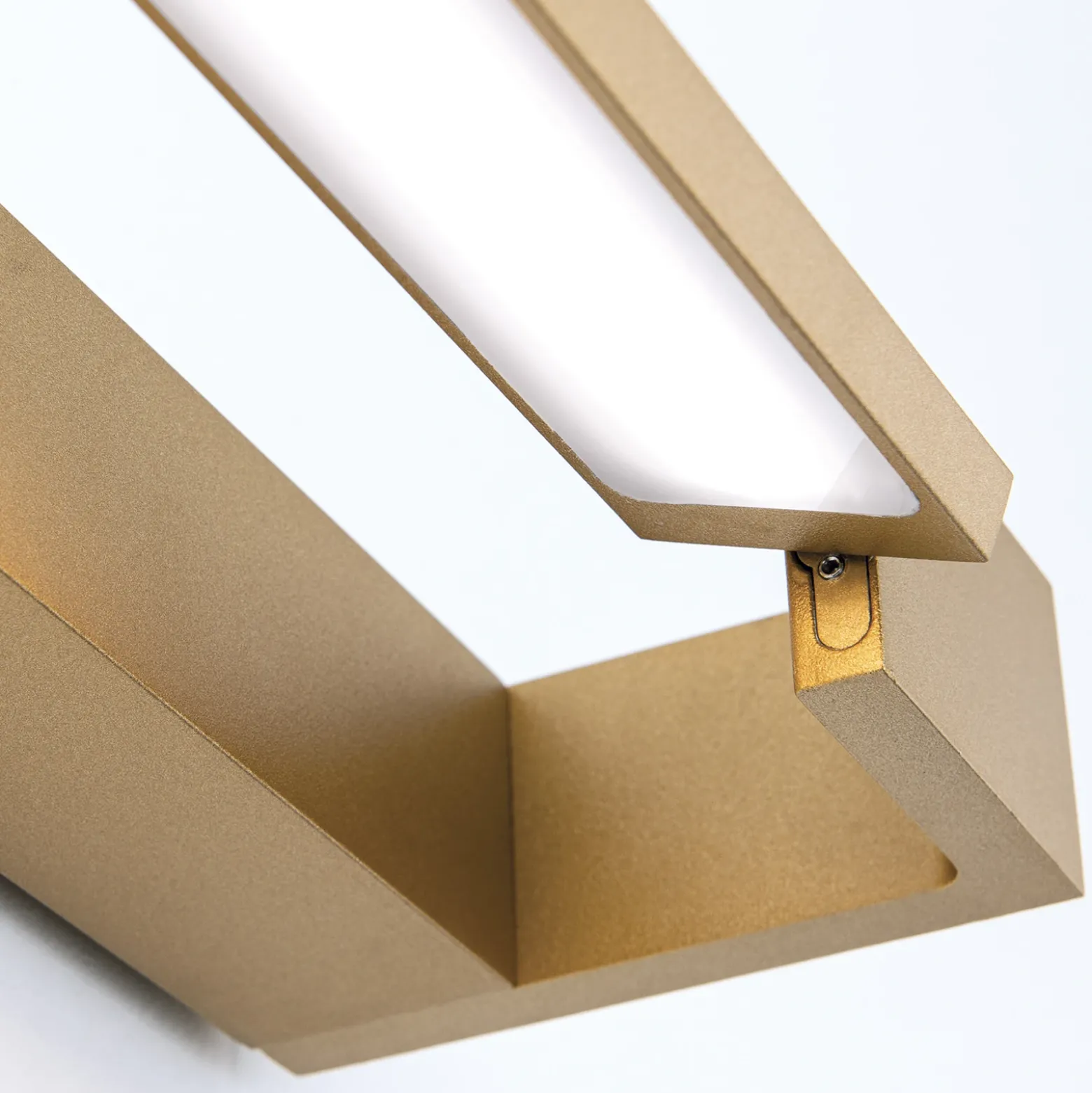 Aplique para baño Marylin LED, longitud 90 cm, dorado, aluminio