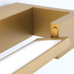 Aplique para baño Marylin LED, longitud 90 cm, dorado, aluminio