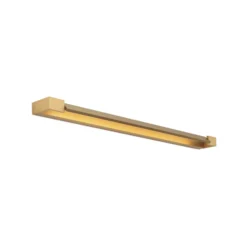 Aplique para baño Marylin LED, longitud 90 cm, dorado, aluminio