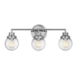 Aplique para baño Poppy, 3 luces, cromo
