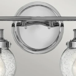 Aplique para baño Poppy, 2 luces, cromo