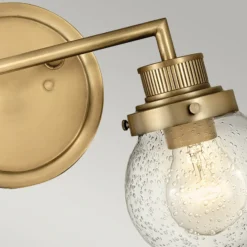 Aplique para baño Poppy, 2 luces, latón