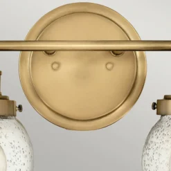 Aplique para baño Poppy, 2 luces, latón