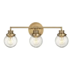 Aplique para baño Poppy, 3 luces, latón