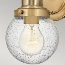 Aplique para baño Poppy, 1 luz, latón