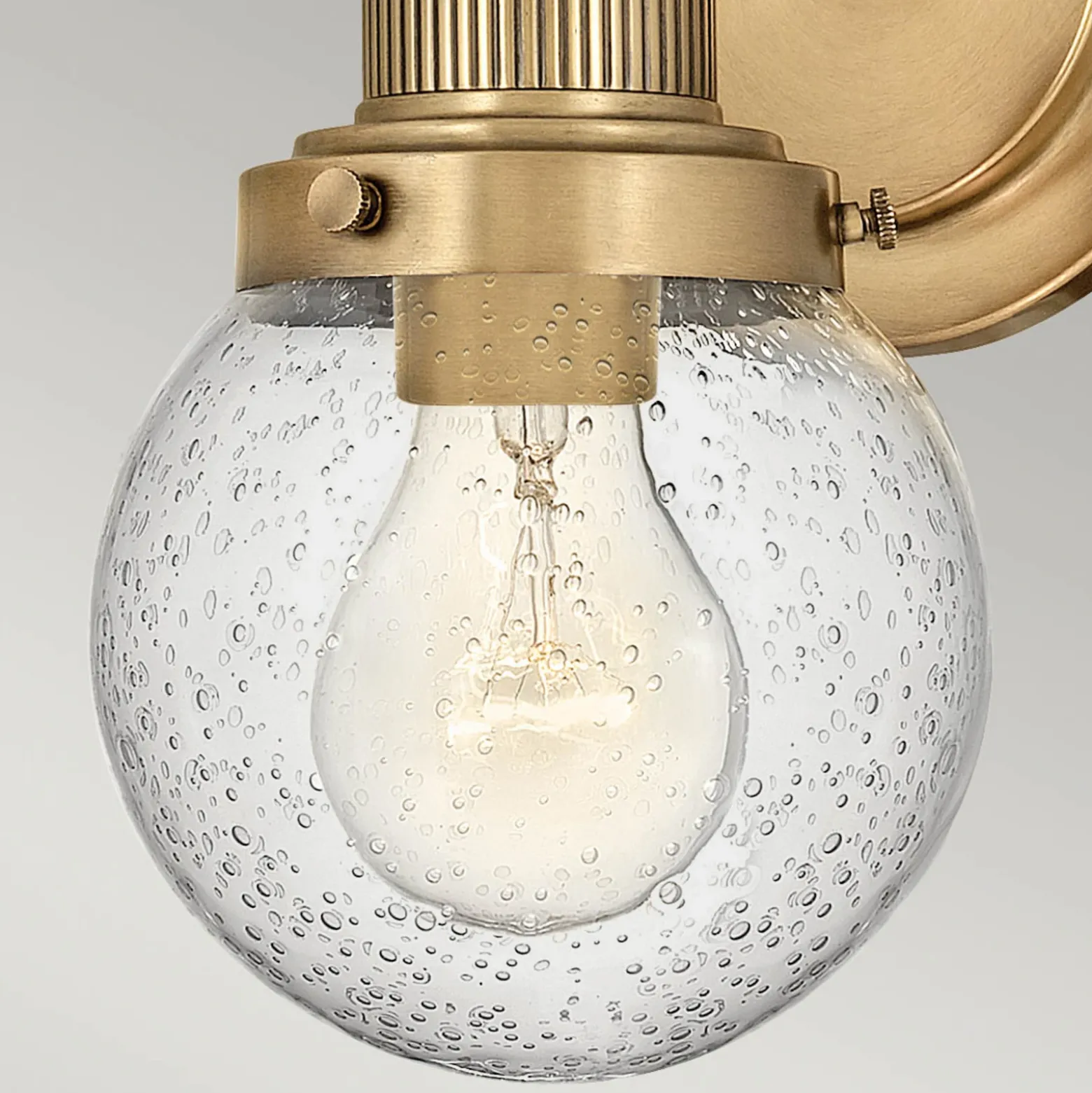 Aplique para baño Poppy, 1 luz, latón
