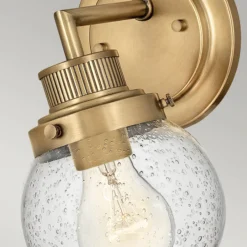 Aplique para baño Poppy, 1 luz, latón