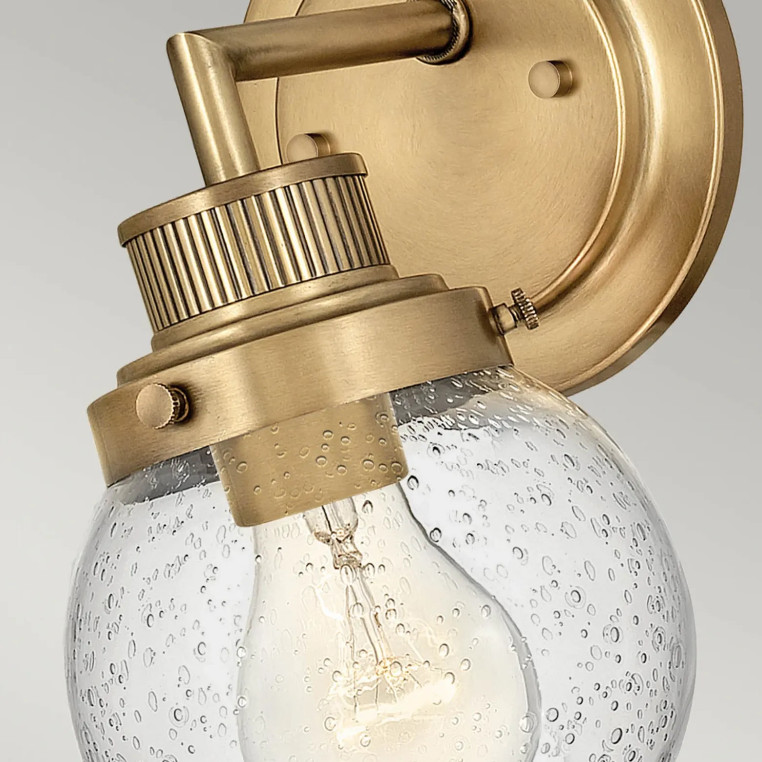 Aplique para baño Poppy, 1 luz, latón