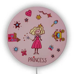 Aplique Princesa con interruptor y enchufe