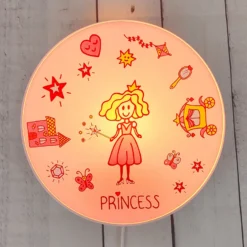 Aplique Princesa con interruptor y enchufe