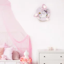 Aplique redondo Unicornio Babsy 3 luces