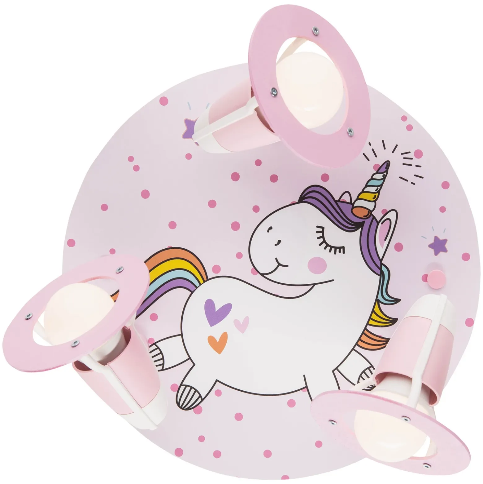 Aplique redondo Unicornio Babsy 3 luces