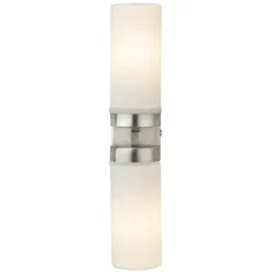 Aplique Space, níquel, 2 luces, IP44
