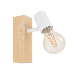Aplique Townshend 3 de madera, blanco