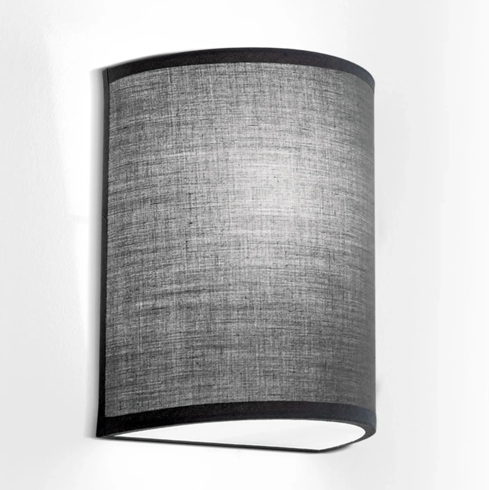 Aplique Ufo con pantalla de lino en gris