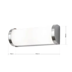 Aplique VETI en diseño exclusivo - 25,5 cm, niquel