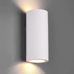 Aplique Zazou de yeso, 2 luces