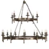 Araña medieval CROMWELL 18 luces