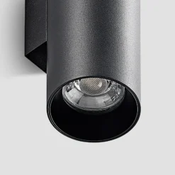 Arcchio Aplique de pared Brinja, negro, metal, arriba/abajo, GU10