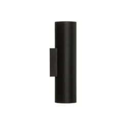 Arcchio Aplique de pared Brinja, negro, metal, arriba/abajo, GU10