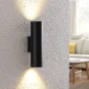 Arcchio Aplique de pared Brinja, negro, metal, arriba/abajo, GU10