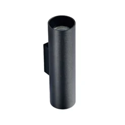 Arcchio Aplique de pared Brinja, negro, metal, arriba/abajo, GU10