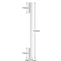 Arcchio Aplique de pared LED Ivano, 91 cm, blanco, aluminio