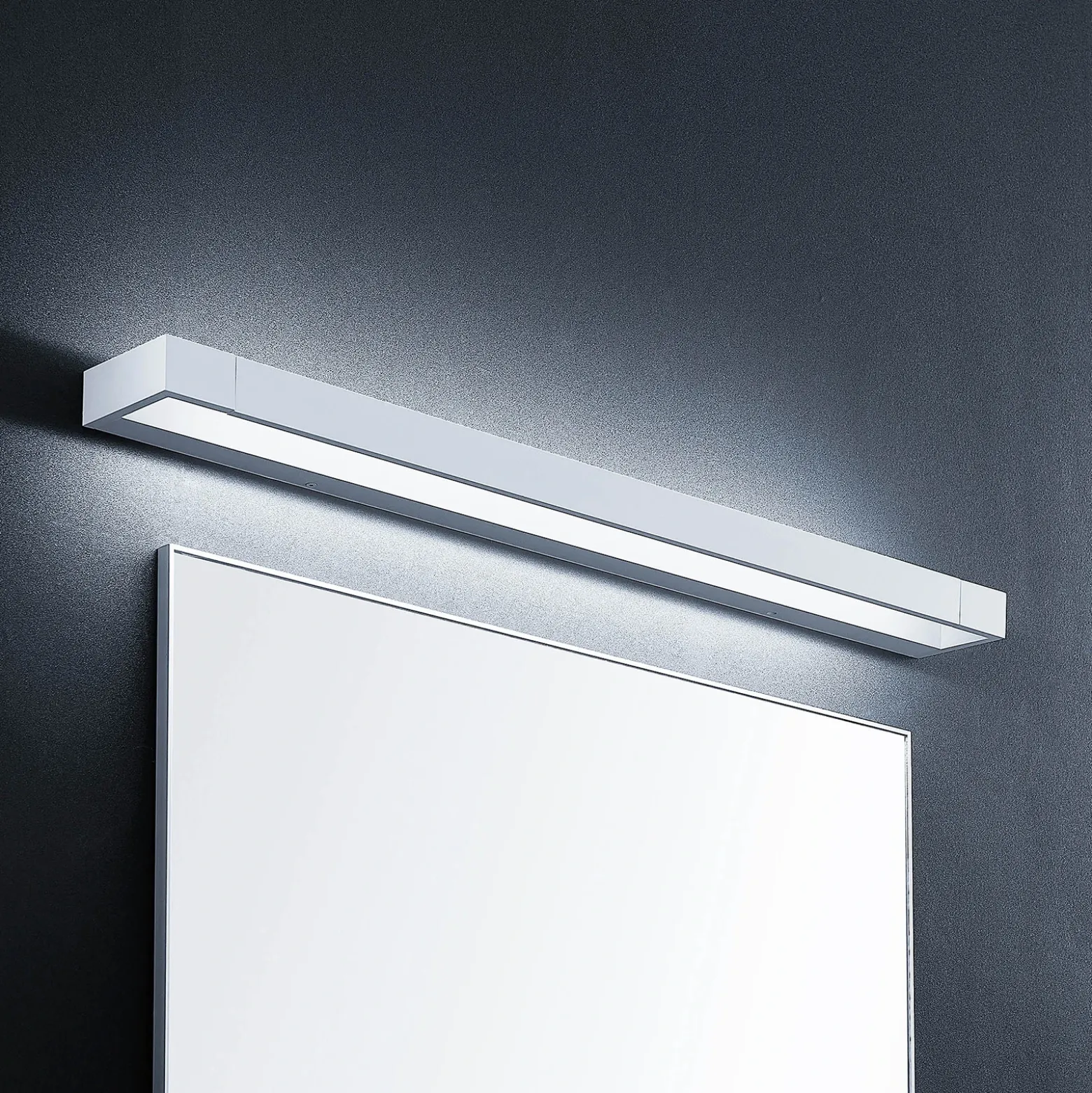 Arcchio Aplique de pared LED Jora, 90 cm, blanco, orientable, IP44