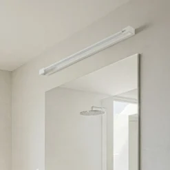 Arcchio Aplique de pared LED Jora, 90 cm, blanco, orientable, IP44