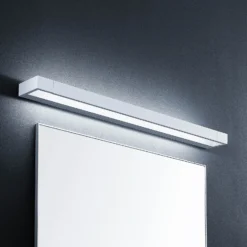 Arcchio Aplique de pared LED Jora, 90 cm, blanco, orientable, IP44