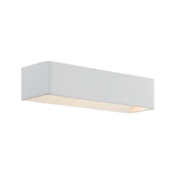 Arcchio Aplique de pared LED Karam, 37 cm, blanco, metal, arriba/abajo