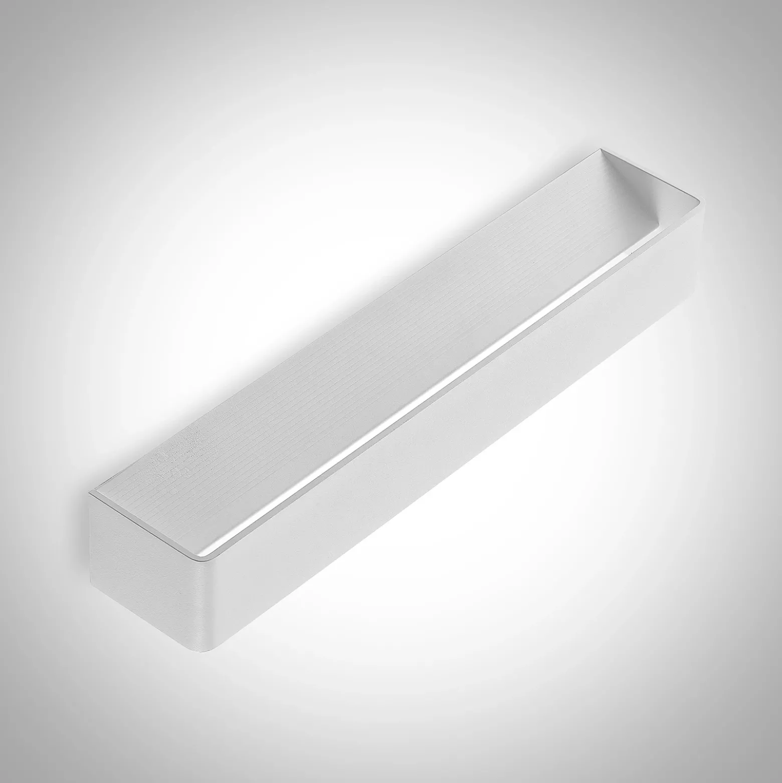Arcchio Aplique de pared LED Karam, 53 cm, blanco, metal, arriba/abajo