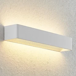 Arcchio Aplique de pared LED Karam, 53 cm, blanco, metal, arriba/abajo