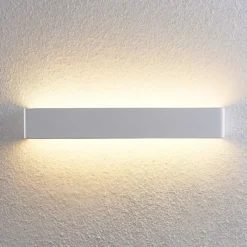 Arcchio Aplique de pared LED Karam, 53 cm, blanco, metal, arriba/abajo
