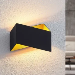 Arcchio Assona aplique, negro-oro