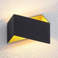 Arcchio Assona aplique, negro-oro