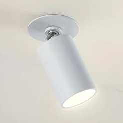 Arcchio Davin foco empotrado, cilindro, blanco