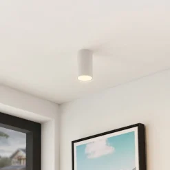 Arcchio Downlight Brinja, blanco, metal, Ø 6 cm, redondo, GU10