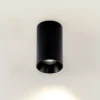 Arcchio Downlight Brinja, negro, metal, Ø 6 cm, redondo, GU10