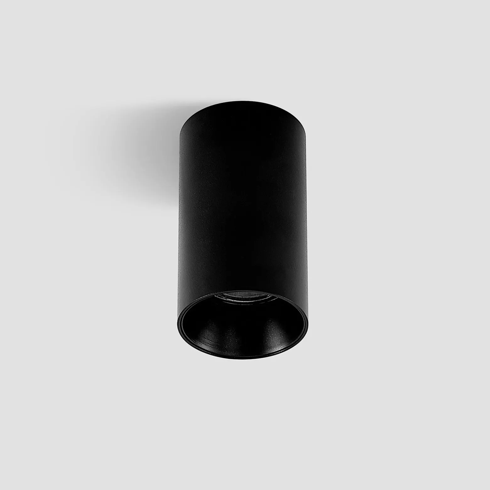 Arcchio Downlight Brinja, negro, metal, Ø 6 cm, redondo, GU10