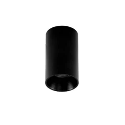 Arcchio Downlight Brinja, negro, metal, Ø 6 cm, redondo, GU10
