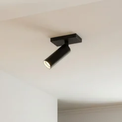 Arcchio Downlight Brinja Slim, negro, 1 luz GU10 MR11